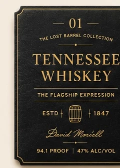 Tennessee Whiskey label