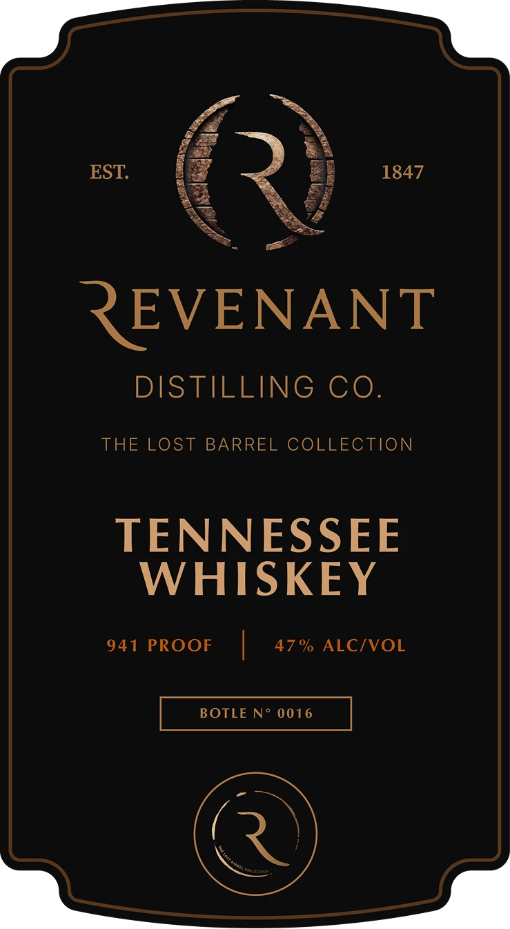 Tennessee Whiskey label